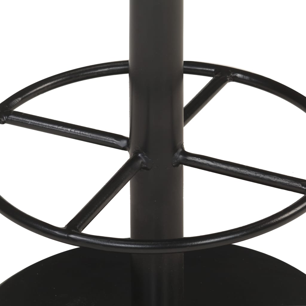 Tabouret de bar Noir Cuir véritable - XIOS