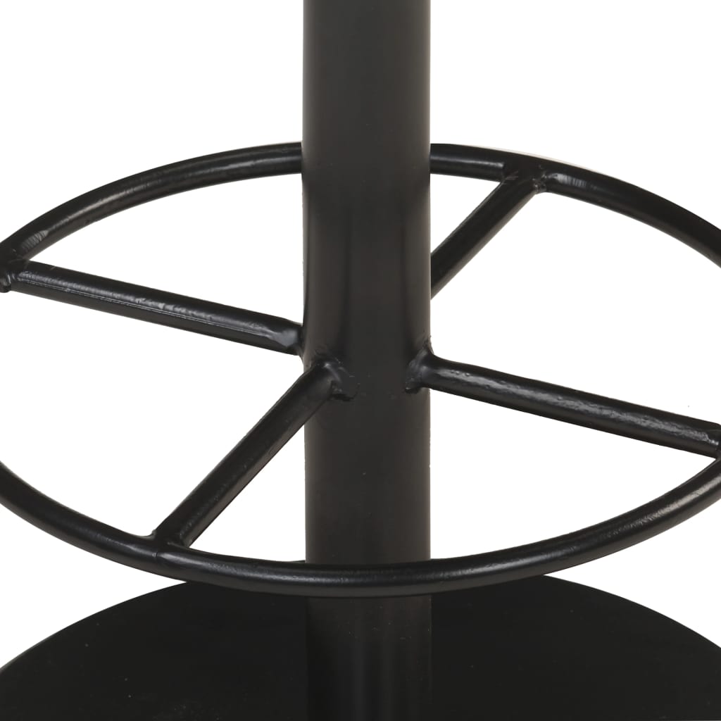 Tabouret de bar Gris Cuir véritable - XIOS