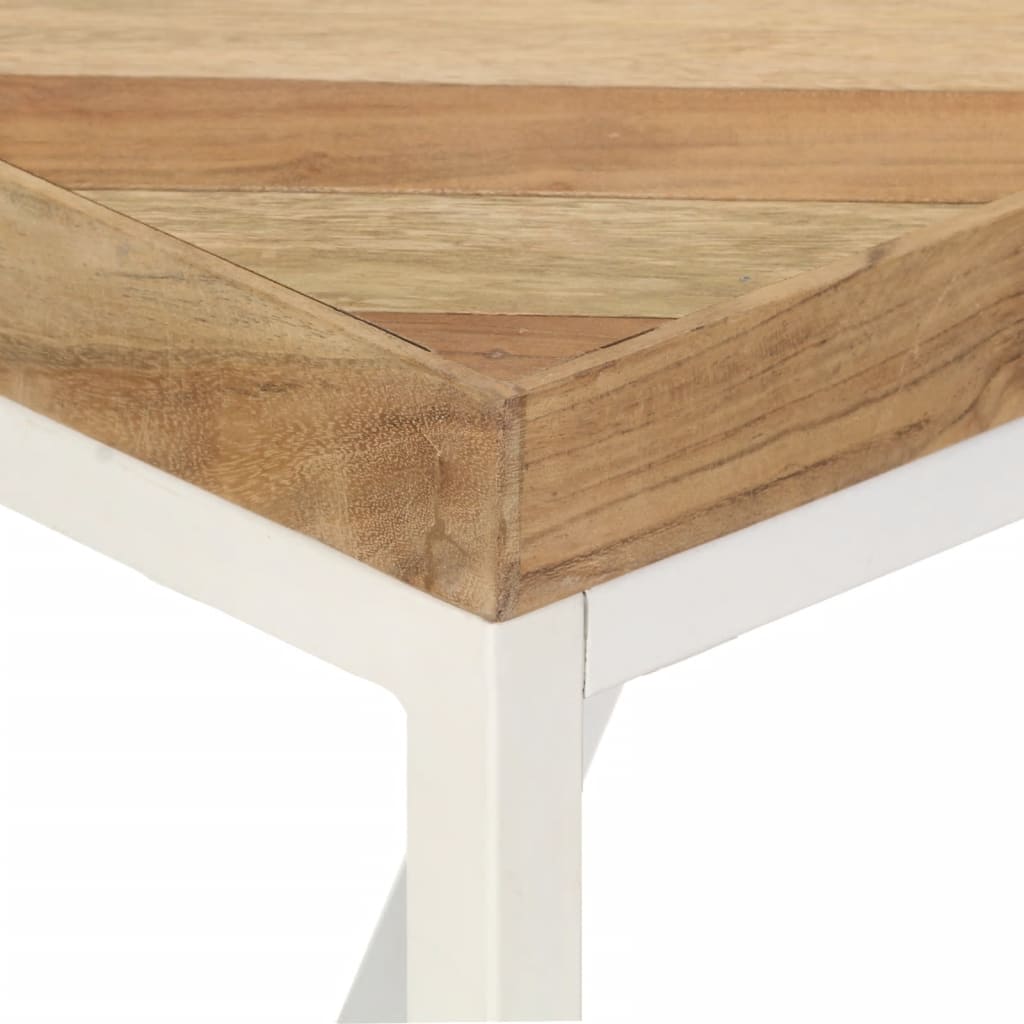 Table à manger 120x60x76 cm Bois massif d'acacia et de manguier - XIOS