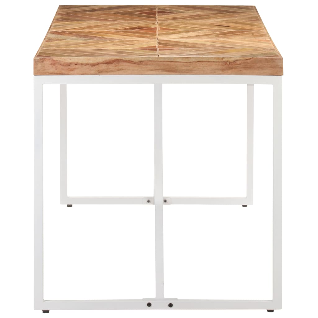 Table à manger 140x70x76 cm Bois massif d'acacia et de manguier - XIOS