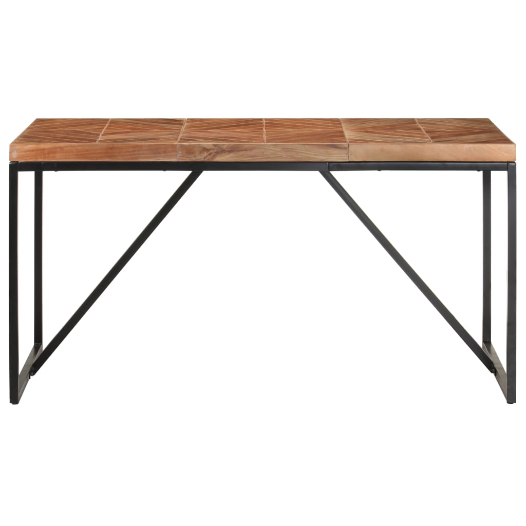 Table à dîner 140x70x76 cm Bois massif d'acacia et de manguier - XIOS