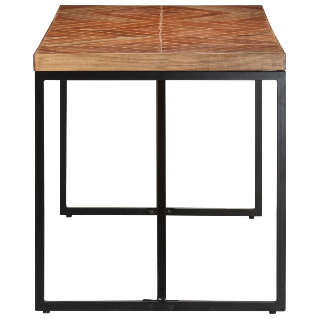 Table à dîner 140x70x76 cm Bois massif d'acacia et de manguier - XIOS