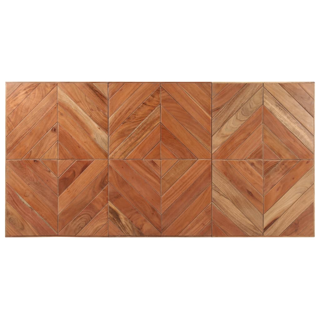 Table à dîner 140x70x76 cm Bois massif d'acacia et de manguier - XIOS