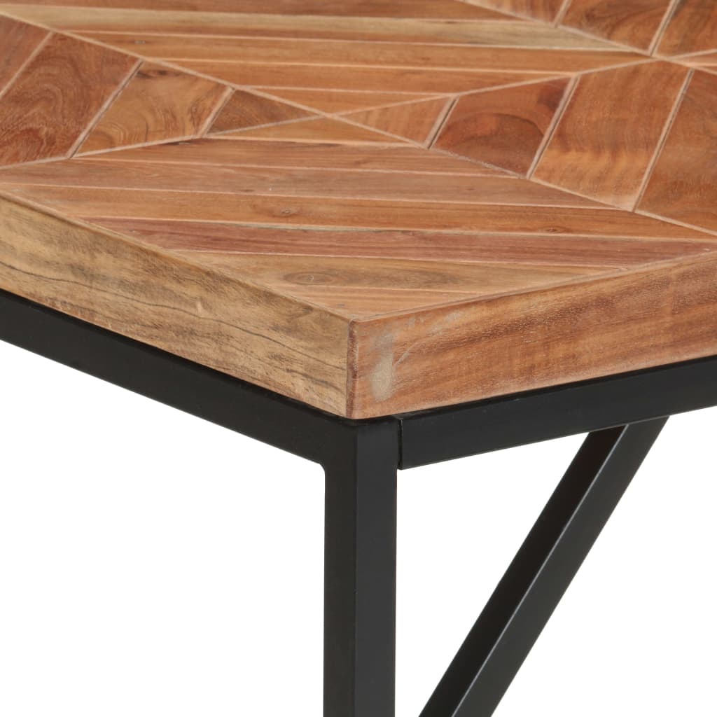 Table à dîner 140x70x76 cm Bois massif d'acacia et de manguier - XIOS