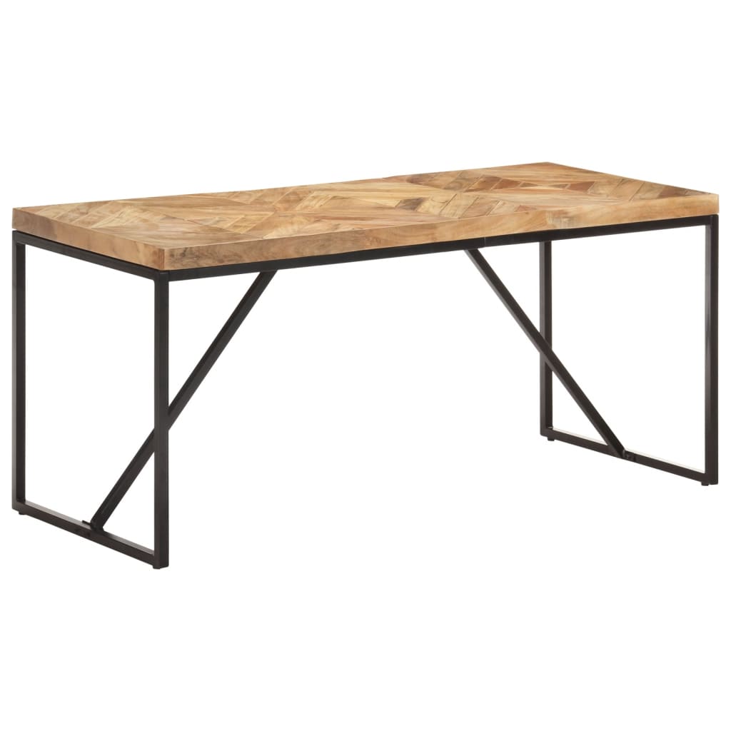 Table à dîner 160x70x76 cm Bois massif d'acacia et de manguier - XIOS
