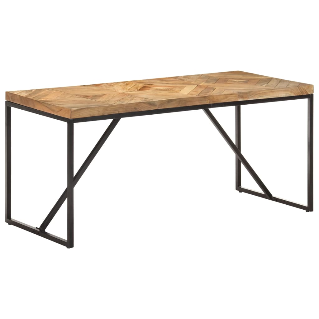 Table à dîner 160x70x76 cm Bois massif d'acacia et de manguier - XIOS