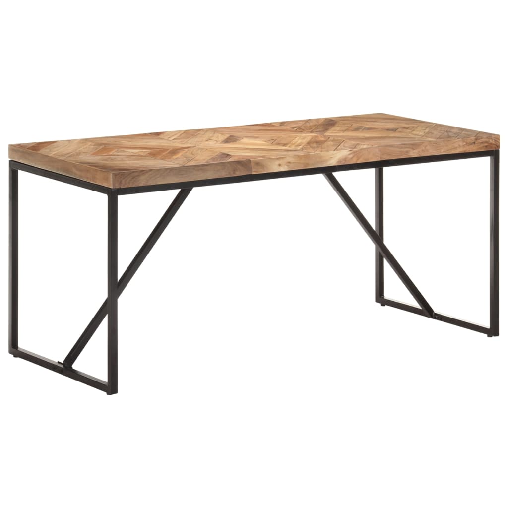 Table à dîner 160x70x76 cm Bois massif d'acacia et de manguier - XIOS