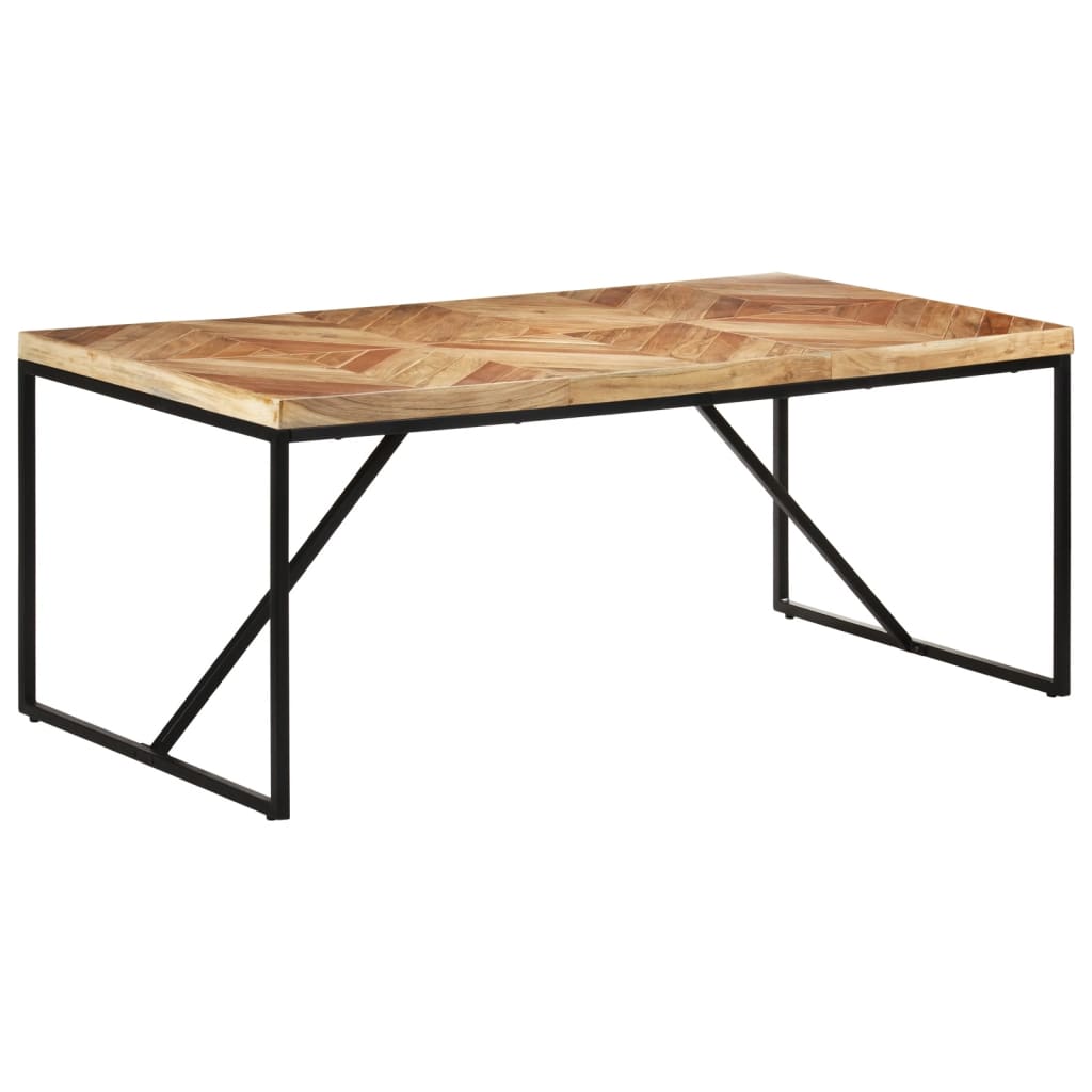 Table à dîner 180x90x76 cm Bois massif d'acacia et de manguier - XIOS