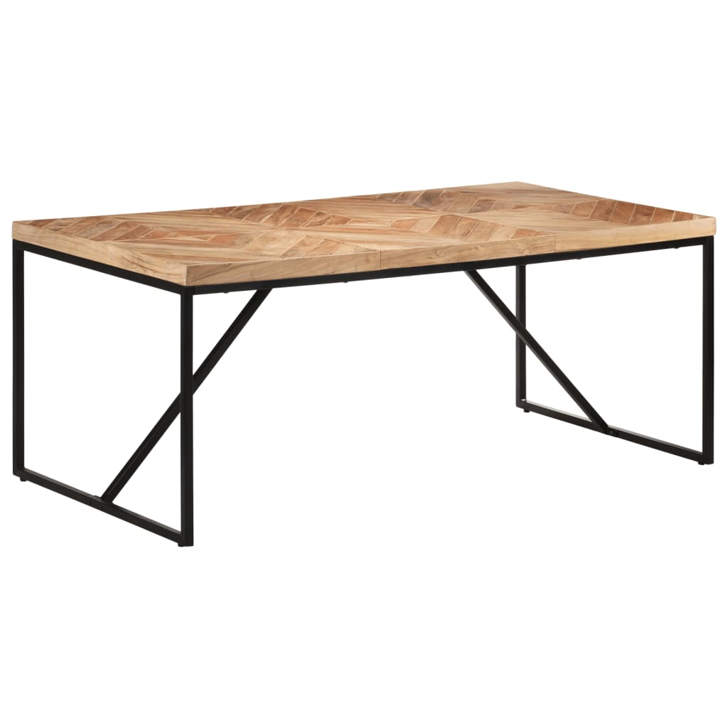 Table à dîner 180x90x76 cm Bois massif d'acacia et de manguier