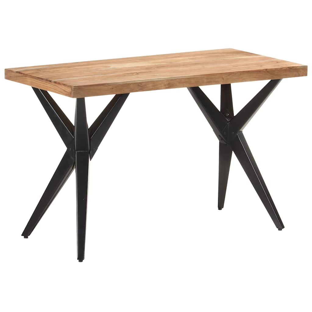 Table de salle à manger 120x60x76 cm Bois solide d'acacia - XIOS
