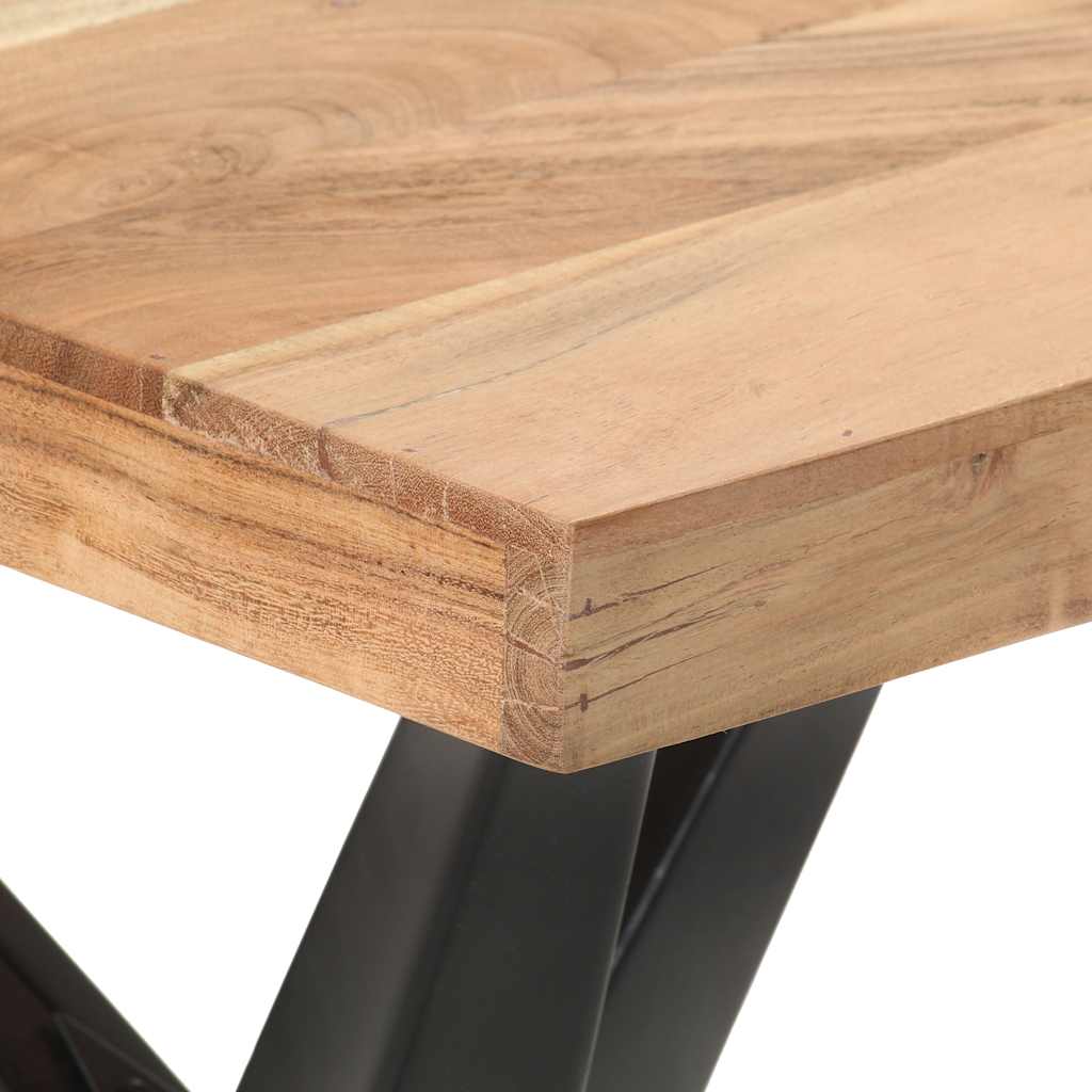 Table de salle à manger 120x60x76 cm Bois solide d'acacia - XIOS