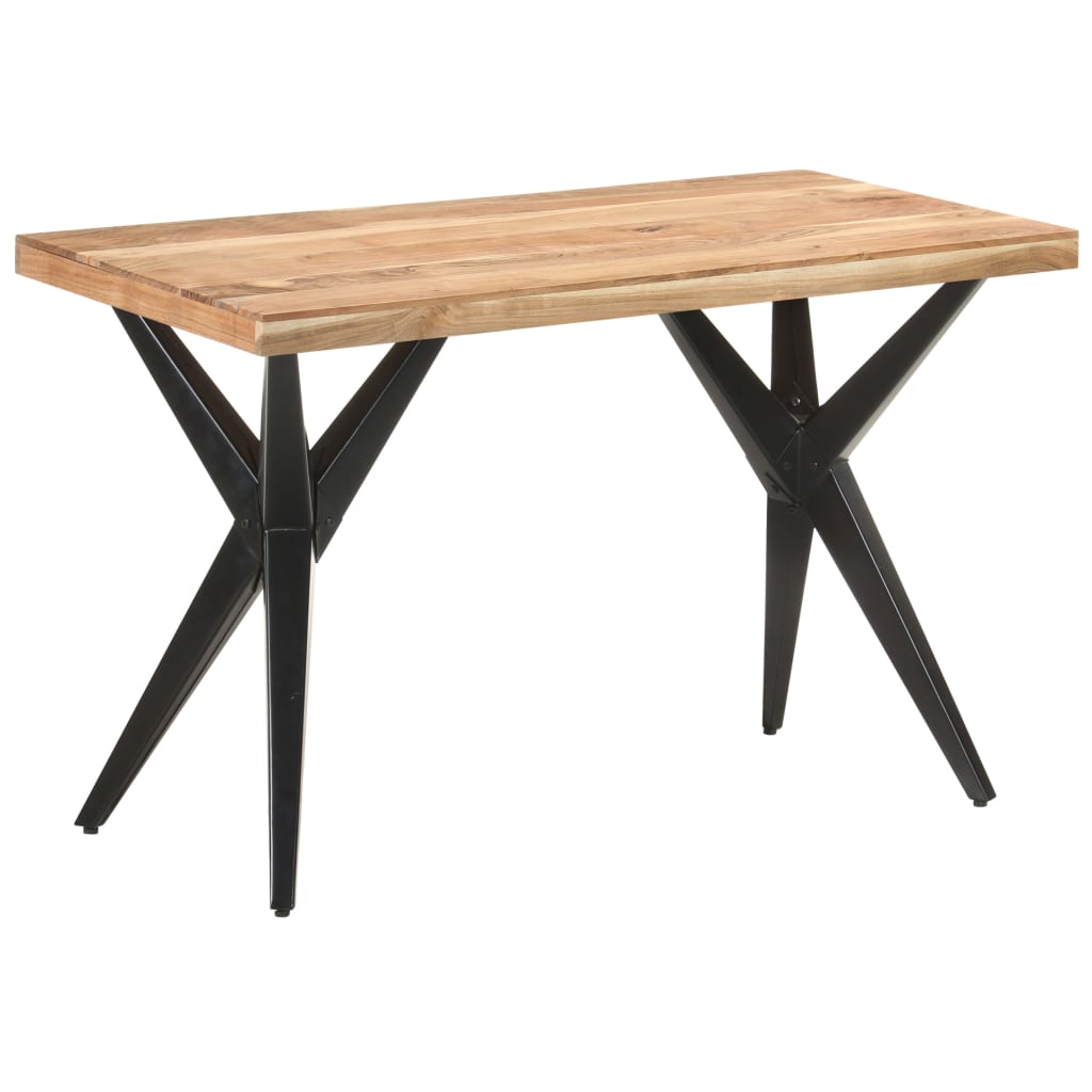 Table de salle à manger 120x60x76 cm Bois solide d'acacia