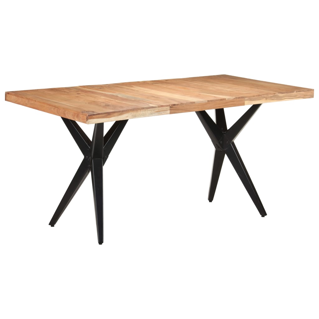 Table de salle à manger 160x80x76 cm Bois d'acacia solide - XIOS