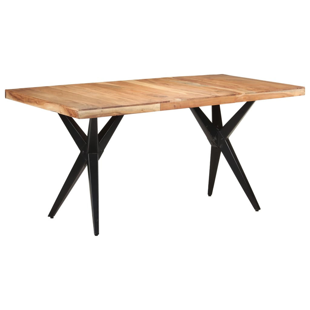 Table de salle à manger 160x80x76 cm Bois d'acacia solide - XIOS