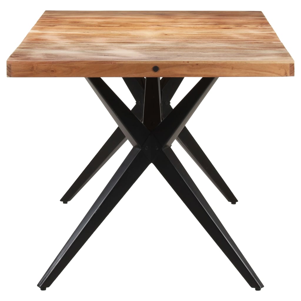 Table de salle à manger 160x80x76 cm Bois d'acacia solide - XIOS
