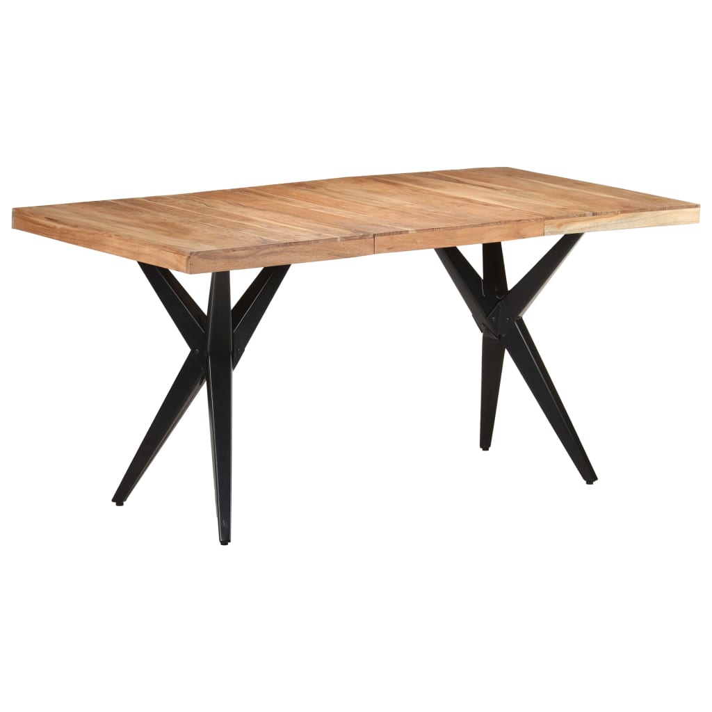 Table de salle à manger 160x80x76 cm Bois d'acacia solide - XIOS