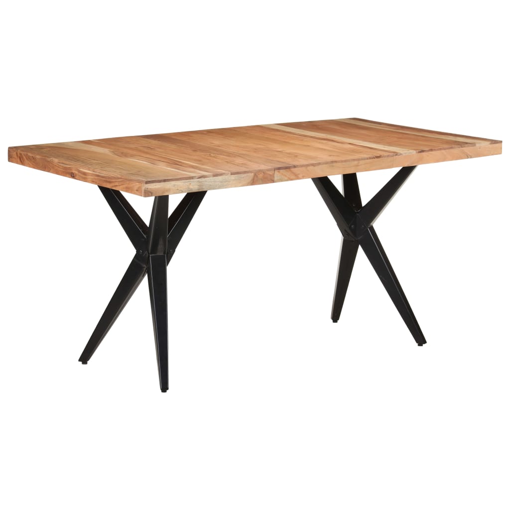 Table de salle à manger 160x80x76 cm Bois d'acacia solide - XIOS