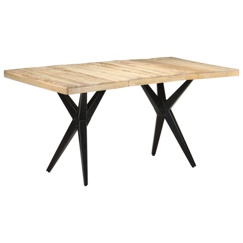 Table à manger 160x80x76 cm Bois de manguier brut - XIOS