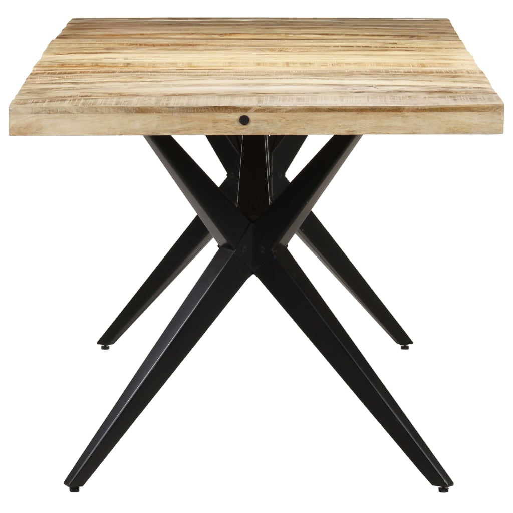 Table à manger 160x80x76 cm Bois de manguier brut - XIOS