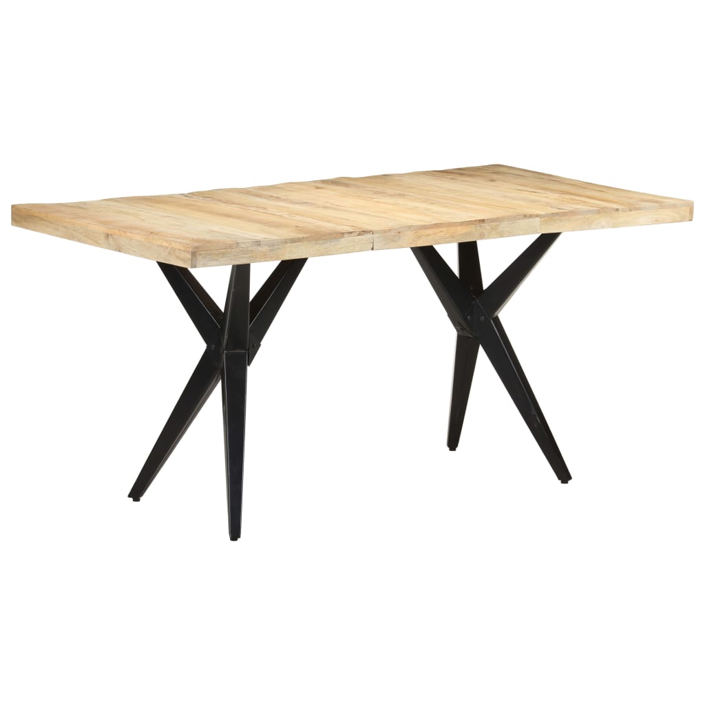Table à manger 160x80x76 cm Bois de manguier brut - XIOS