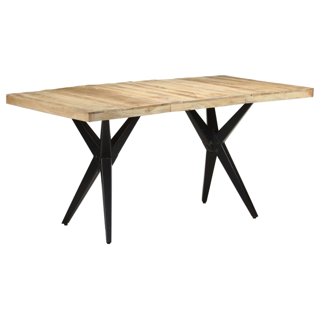 Table à manger 160x80x76 cm Bois de manguier brut - XIOS