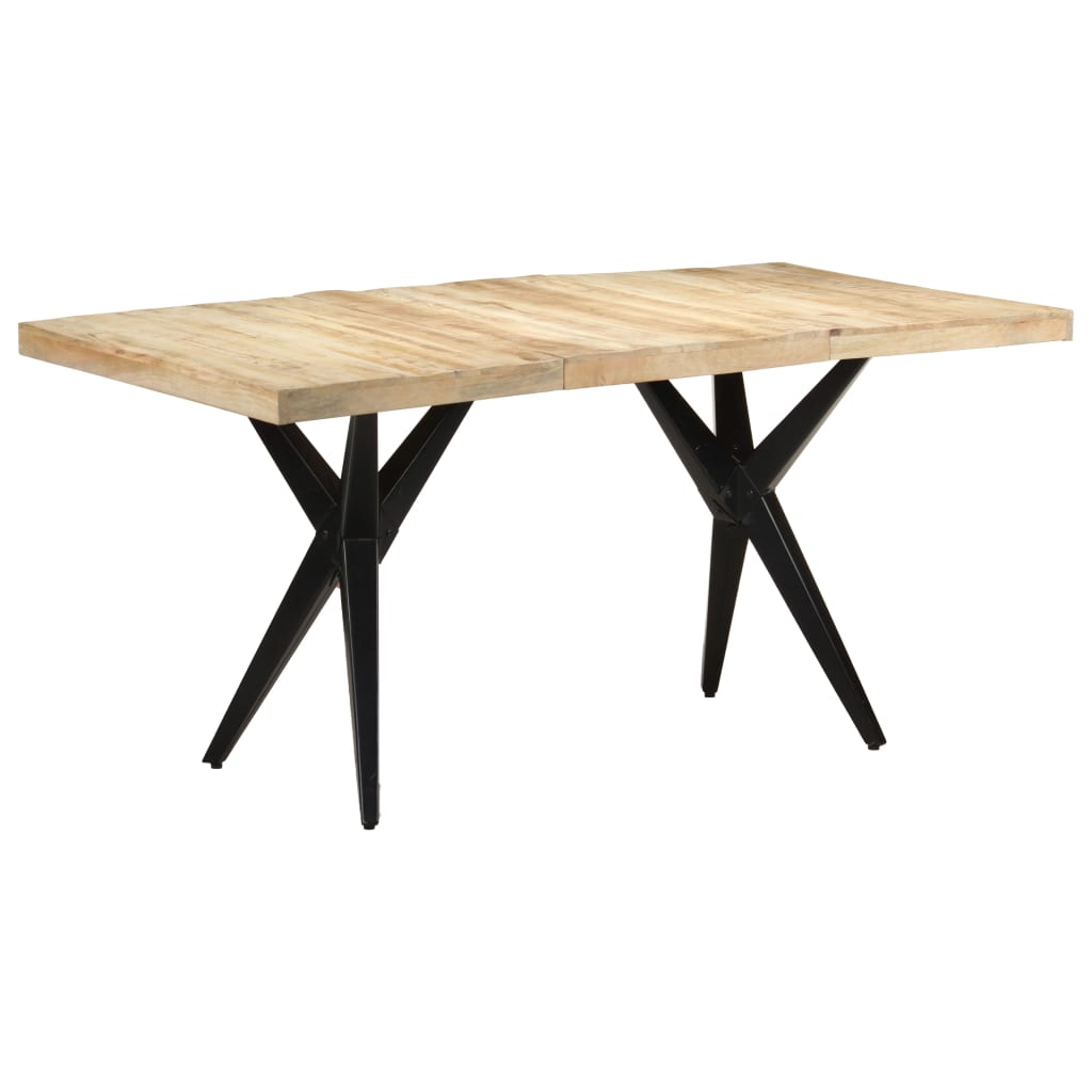 Table à manger 160x80x76 cm Bois de manguier brut - XIOS