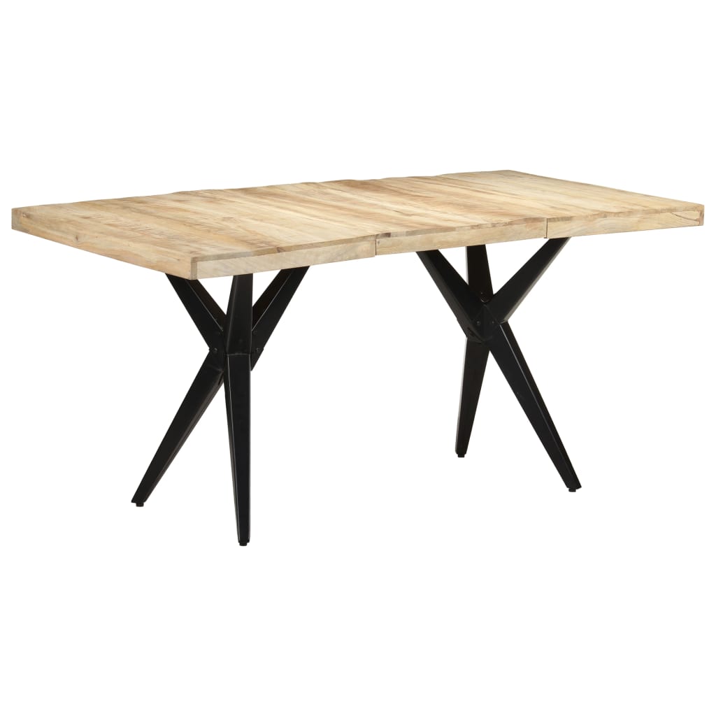 Table à manger 160x80x76 cm Bois de manguier brut - XIOS