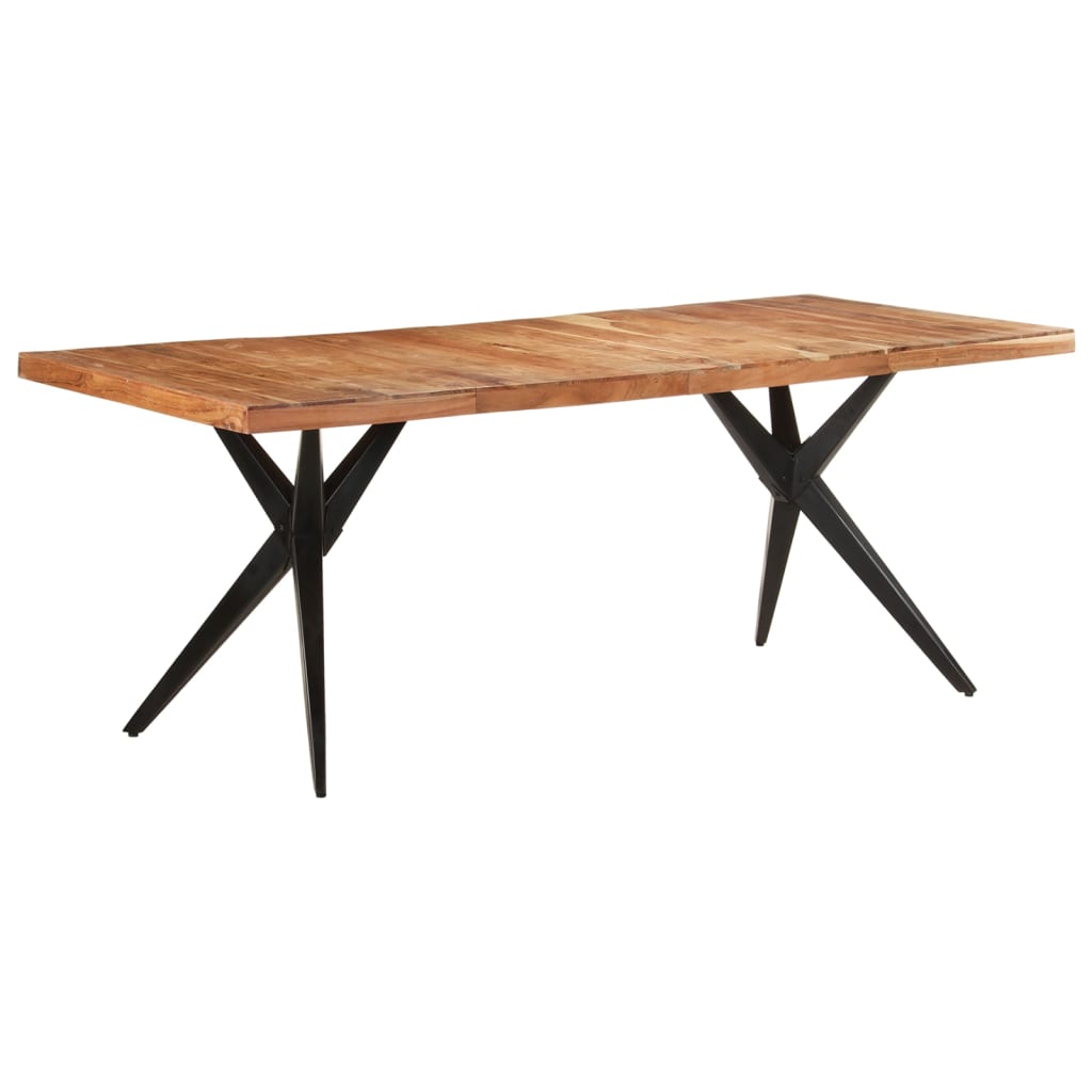 Table de salle à manger 200x90x76 cm Bois d'acacia massif - XIOS