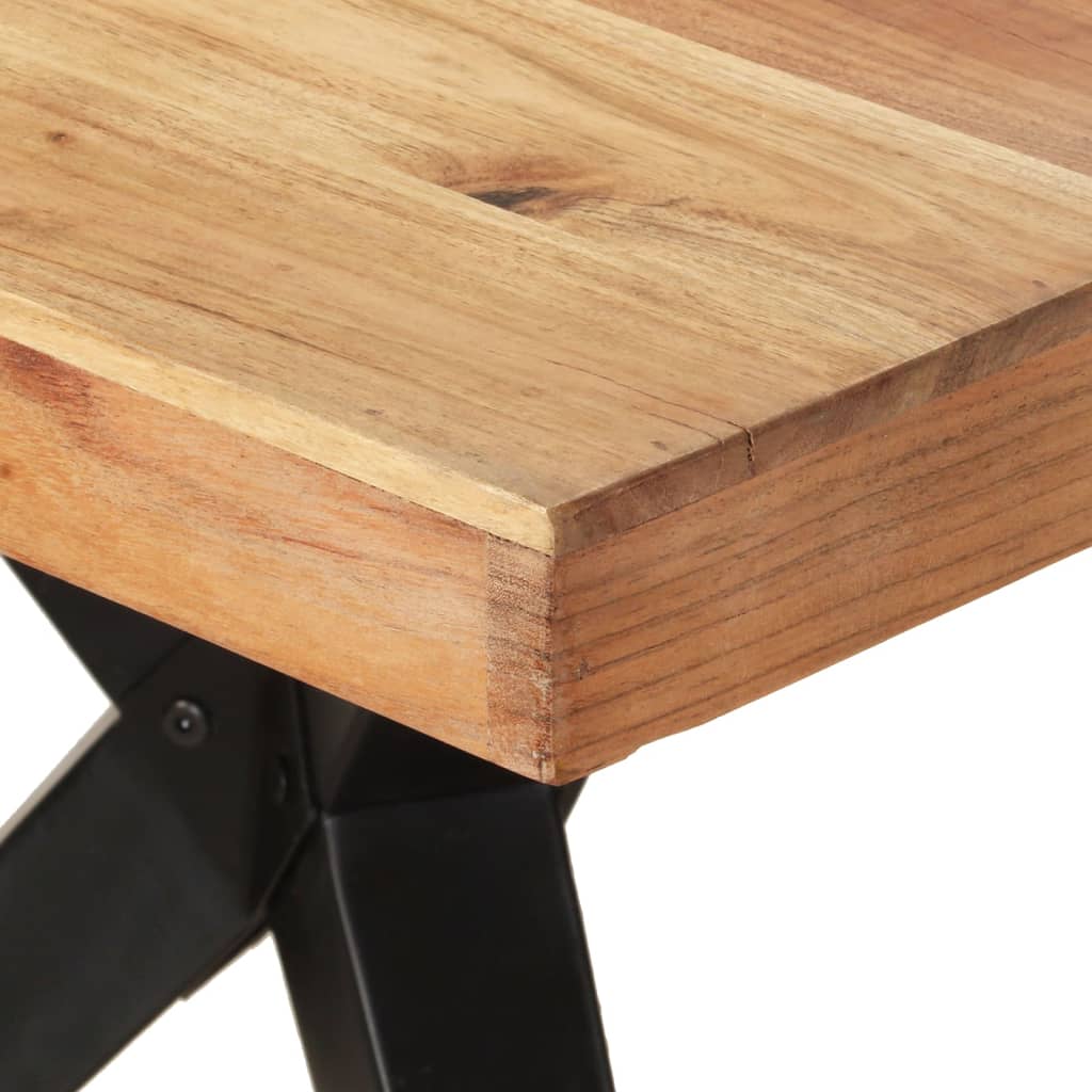 Table de salle à manger 200x90x76 cm Bois d'acacia massif - XIOS