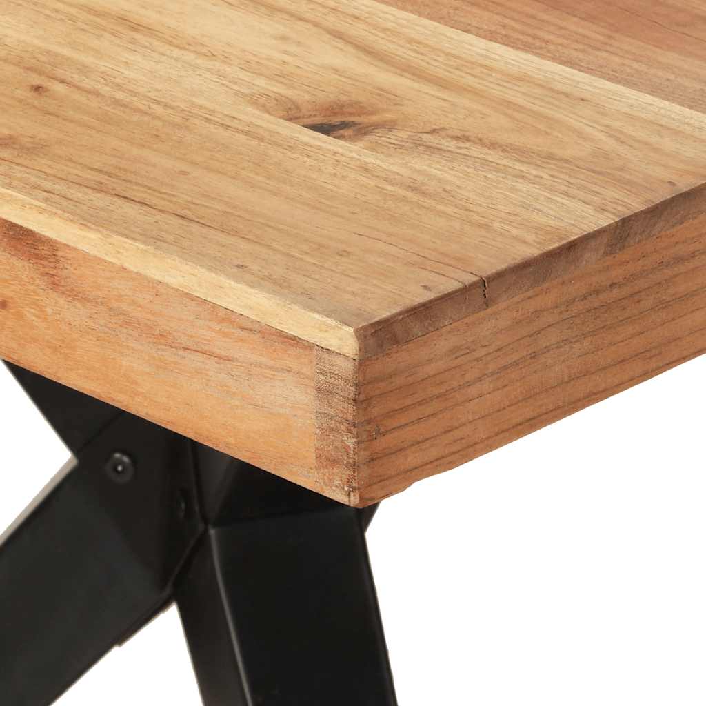 Table de salle à manger 200x90x76 cm Bois d'acacia massif - XIOS