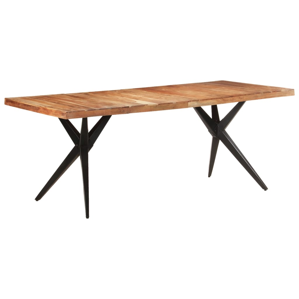 Table de salle à manger 200x90x76 cm Bois d'acacia massif - XIOS