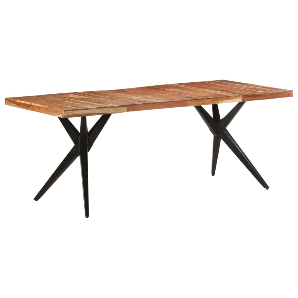 Table de salle à manger 200x90x76 cm Bois d'acacia massif - XIOS