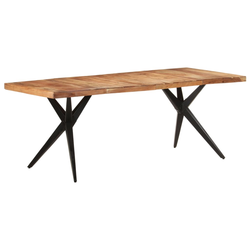 Table de salle à manger 200x90x76 cm Bois d'acacia massif - XIOS