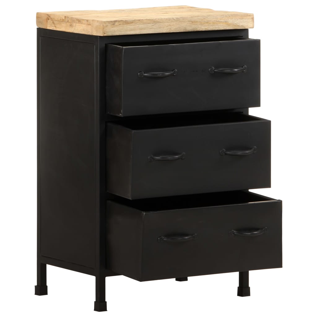 Buffet 47x35x76 cm Bois de manguier brut - XIOS