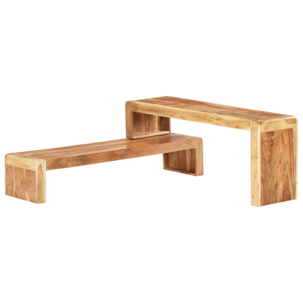 Meubles TV 2 pcs Bois d'acacia massif - XIOS