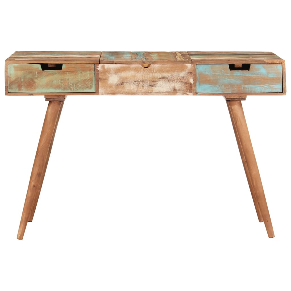 Coiffeuse avec miroir 112x45x76 cm Bois massif de récupération - XIOS