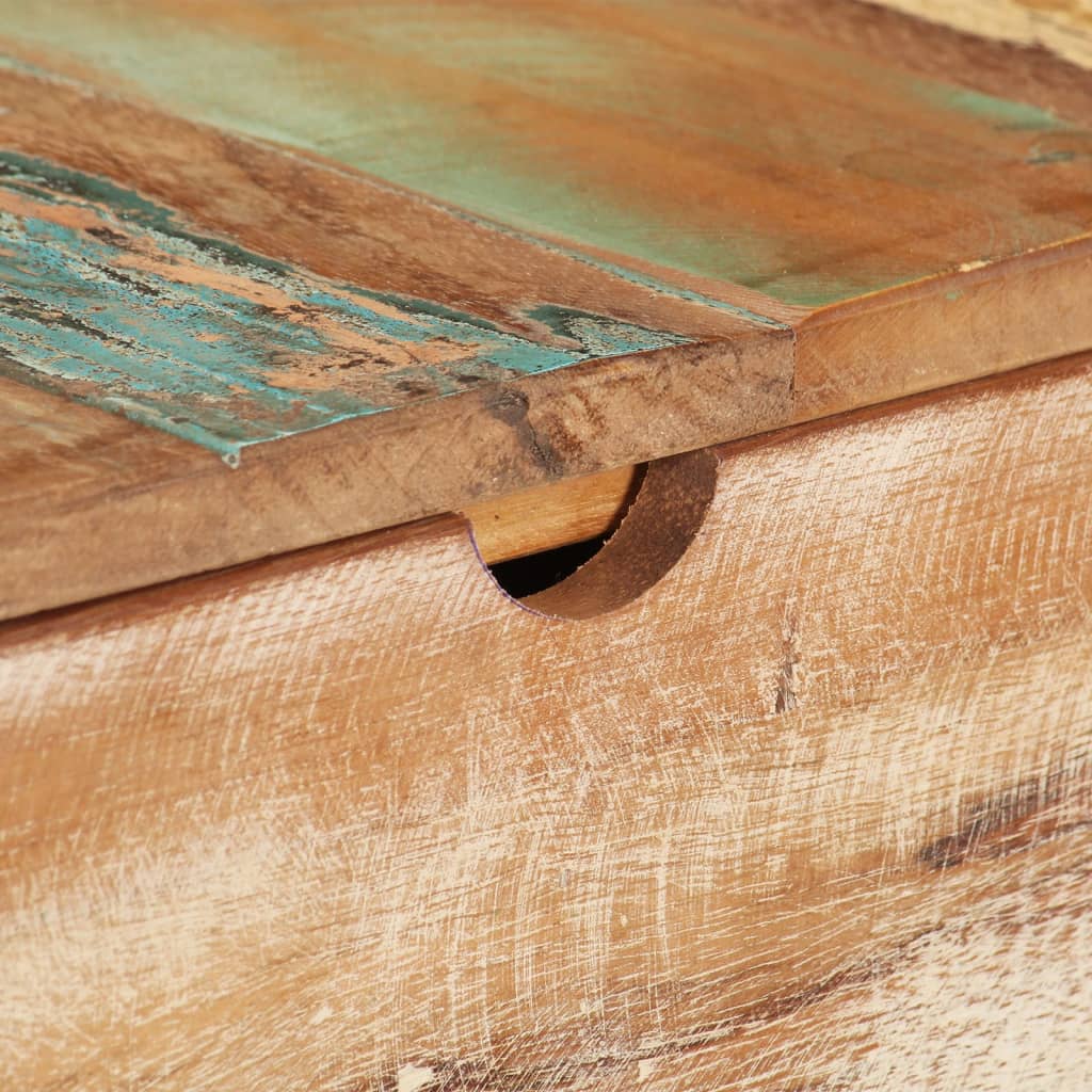 Coiffeuse avec miroir 112x45x76 cm Bois massif de récupération - XIOS