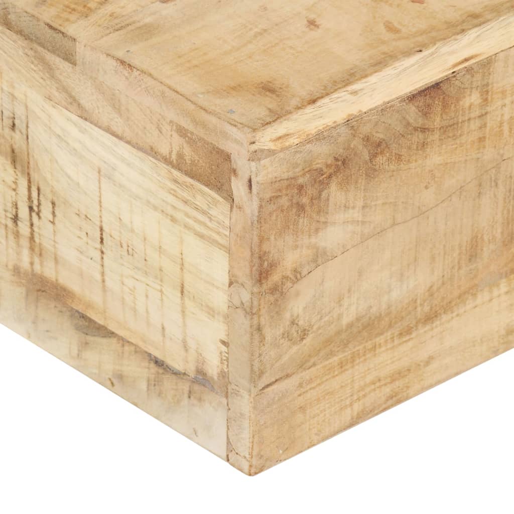 Table basse 80x80x28 cm Bois de manguier massif - XIOS