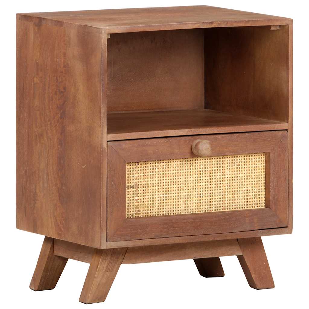 Table de chevet 40x30x50 cm Bois de manguier massif - XIOS