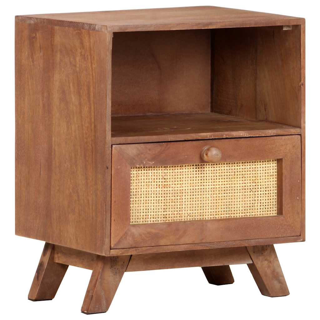 Table de chevet 40x30x50 cm Bois de manguier massif - XIOS
