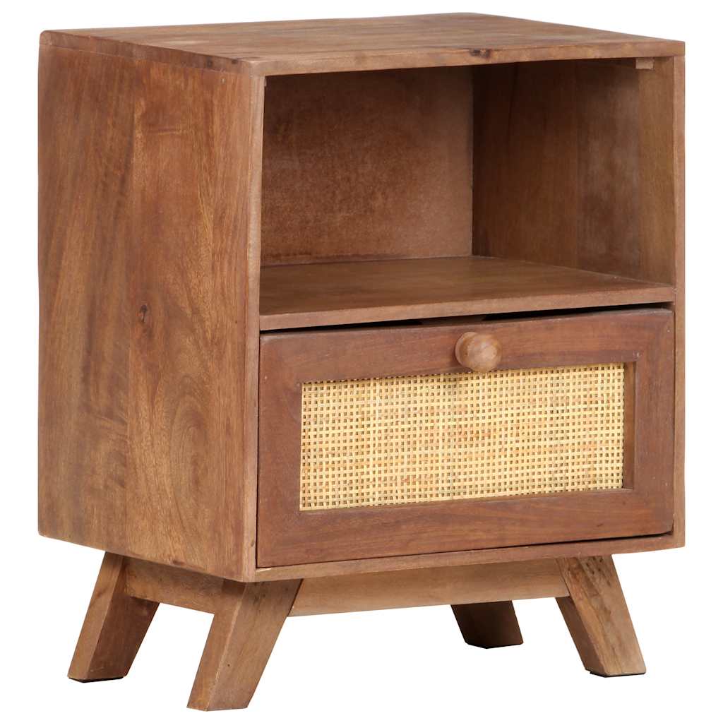 Table de chevet 40x30x50 cm Bois de manguier massif - XIOS