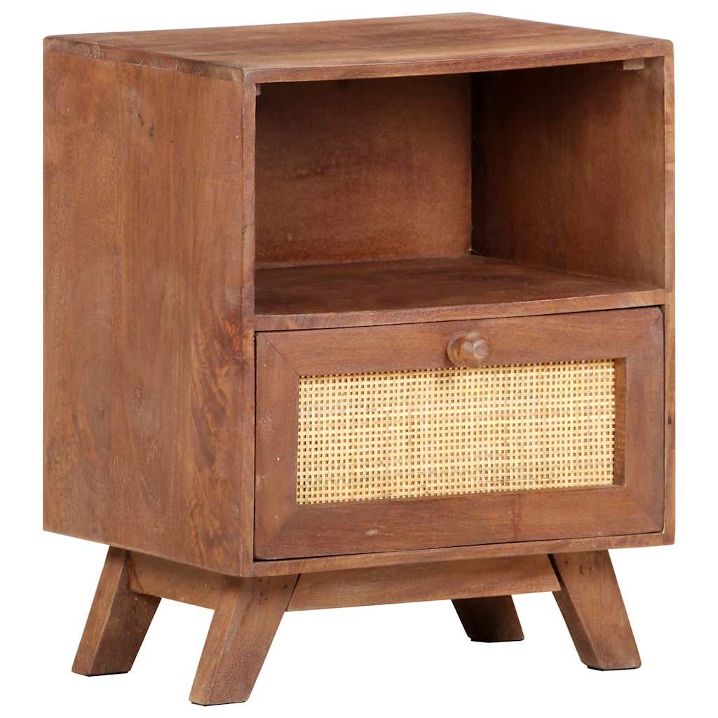 Table de chevet 40x30x50 cm Bois de manguier massif - XIOS