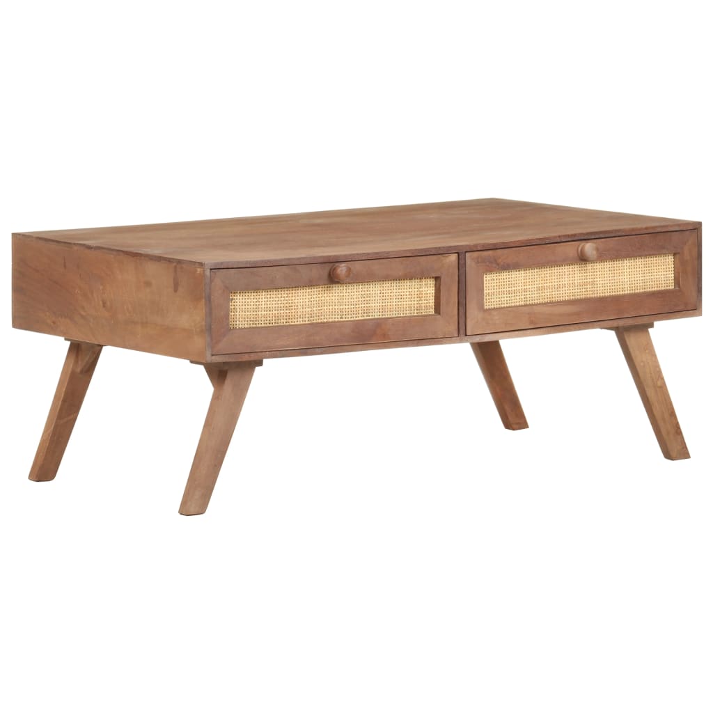 Table basse 100x60x40 cm Bois de manguier massif - XIOS
