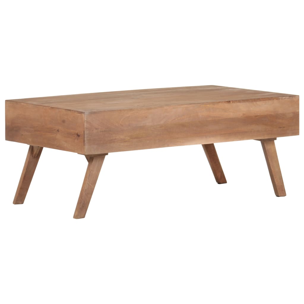 Table basse 100x60x40 cm Bois de manguier massif - XIOS