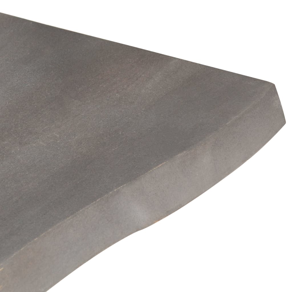 Table basse avec bord naturel 60x60x40 cm Bois d'acacia massif - XIOS