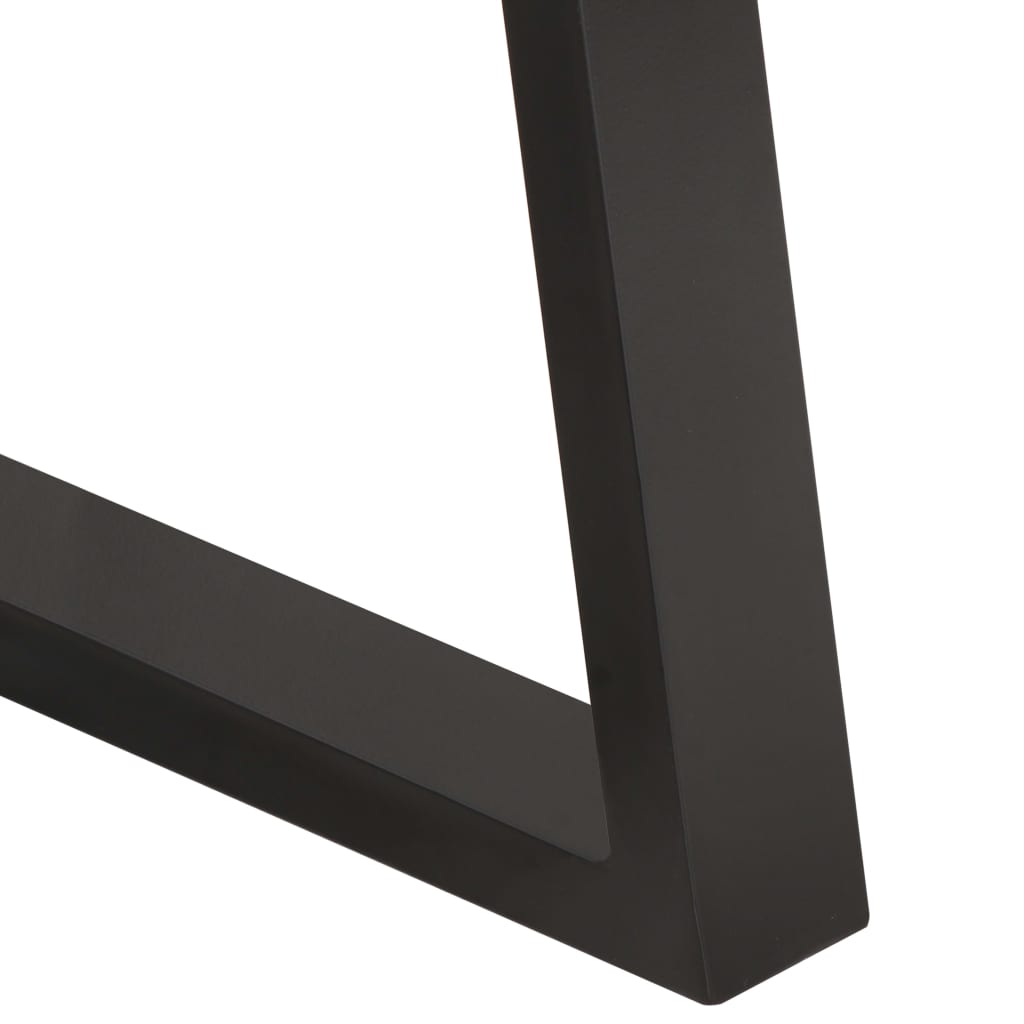 Table basse avec bord naturel 60x60x40 cm Bois d'acacia massif - XIOS