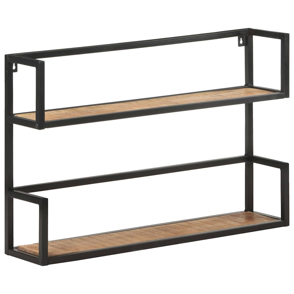 Étagère murale 80x20x60 cm Bois de manguier brut - XIOS