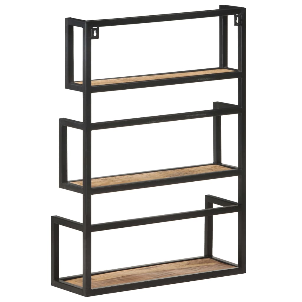 Étagère murale 60x20x85 cm Bois de manguier brut - XIOS