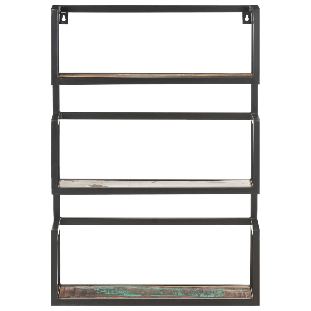 Étagère murale 60x20x85 cm Bois de récupération massif - XIOS