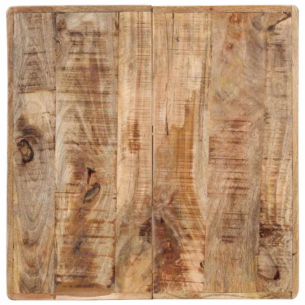 Table de bistro 60x60x77 cm Bois de manguier brut - XIOS